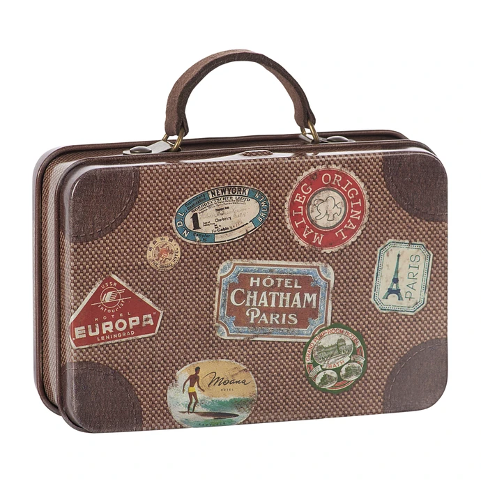 Maileg / Plechový kufrík Travel Brown