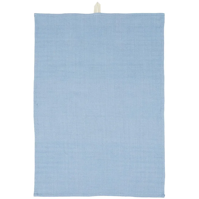 Ib Laursen / Bavlněná utěrka Blue Loosely Woven 50×70 cm