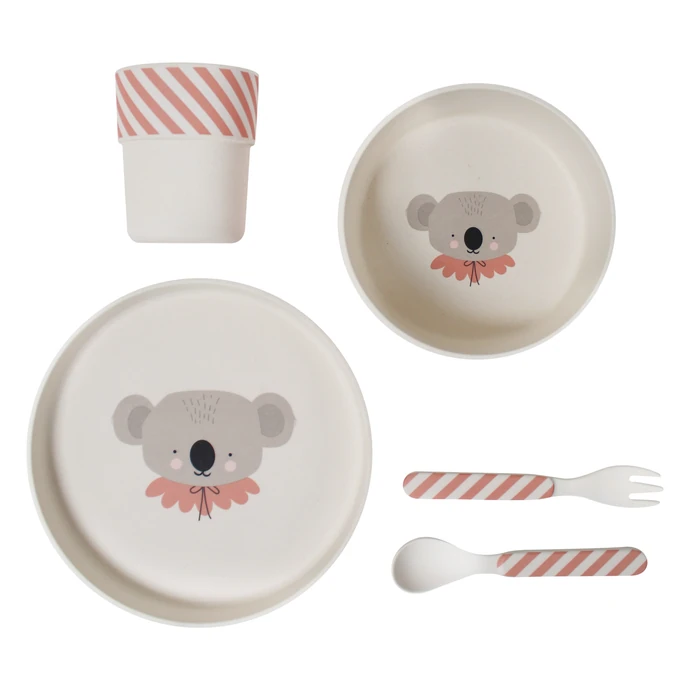 EEF lillemor / Bambusové nádobí pro děti Koala - set 5 ks