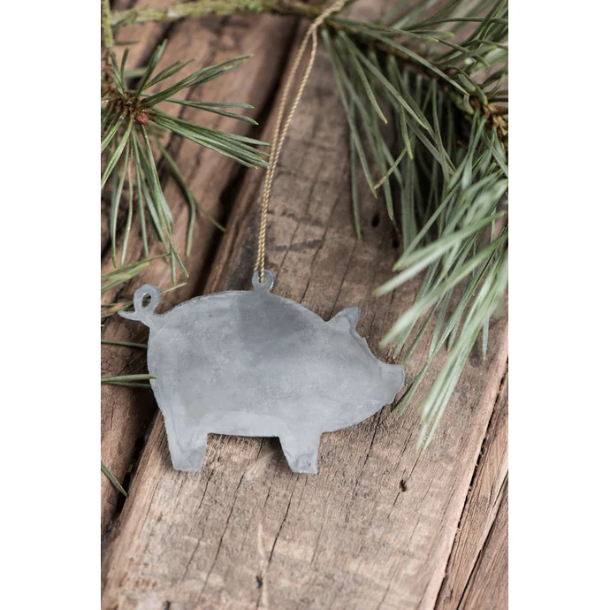 Ib Laursen / Kovová ozdoba Pig