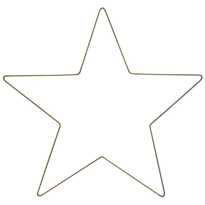 IB LAURSEN / Vianočná dekorácia Brass Iron Star Large 45 cm