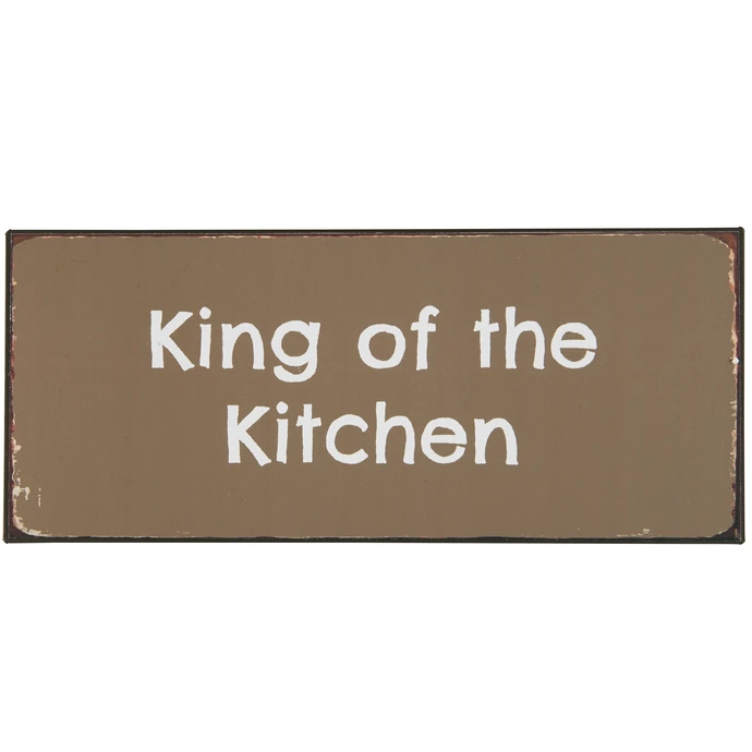IB LAURSEN / Plechová ceduľa King of the Kitchen