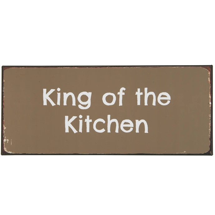 Ib Laursen / Plechová cedule King of the Kitchen