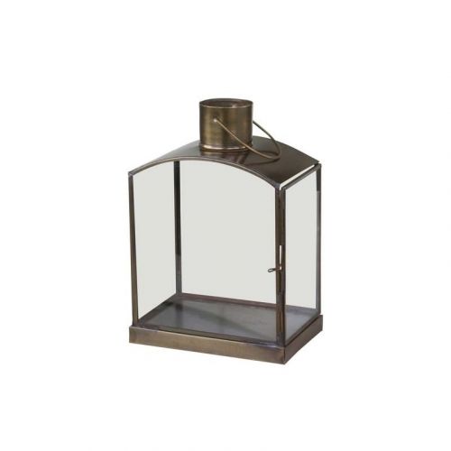 Chic Antique / Lampáš Brass Glass 23,5 cm