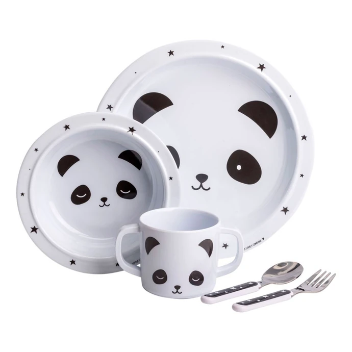 A Little Lovely Company / Set dětského melaminového nádobí Panda