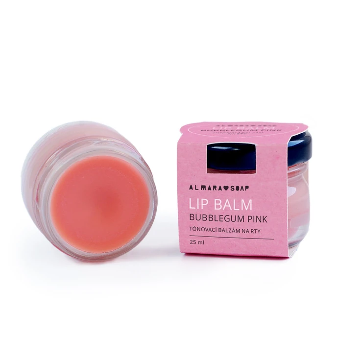 Almara Soap / Tónovací a vyživující balzám na rty Bubblegum Pink 25 ml
