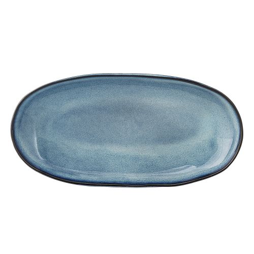 Bloomingville / Oválný talířek Sandrine Blue 24 cm