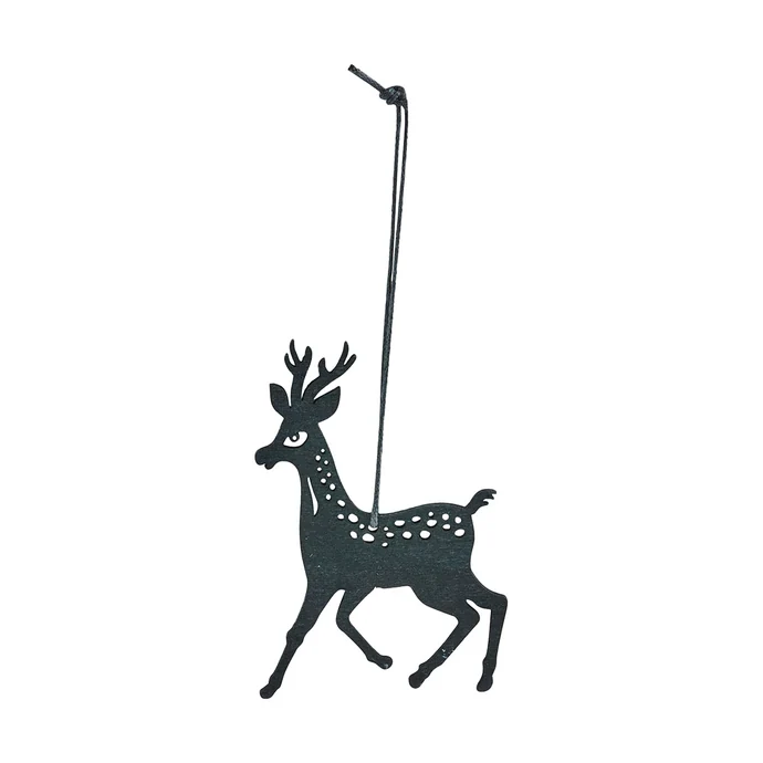 House Doctor / Dřevěná ozdoba Reindeer Black