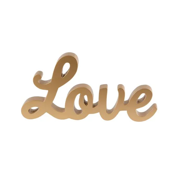 sass & belle / Dekoratívny zlatý nápis Love