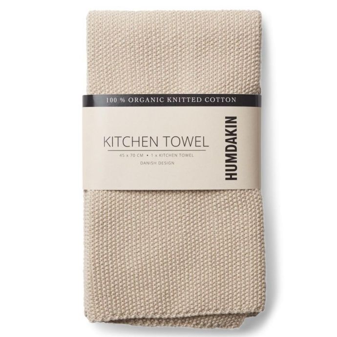 Humdakin / Pletený kuchyňský ručník Light Stone 45×70 cm