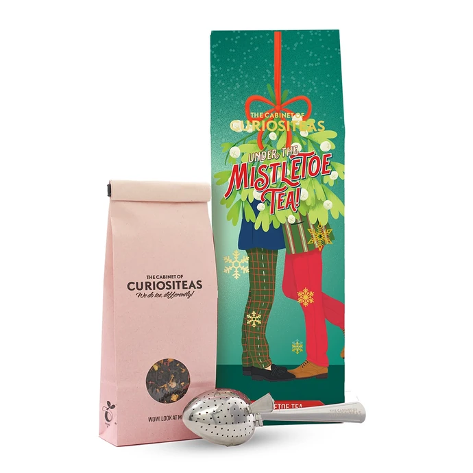 The Cabinet of CURIOSITEAS / Vánoční bylinný čaj Mistletoe On / On 70 g + sítko