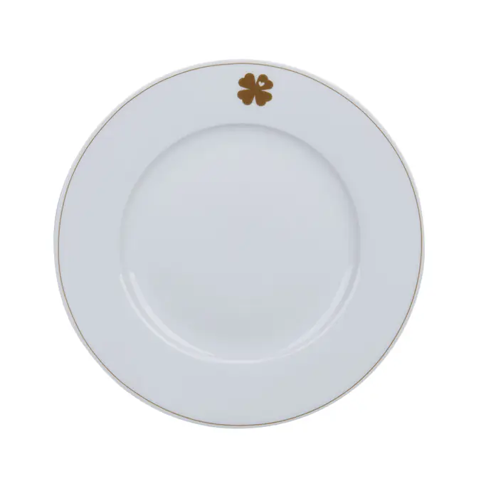 Krasilnikoff / Porcelánový dezertní talíř Cloverleaf 20 cm
