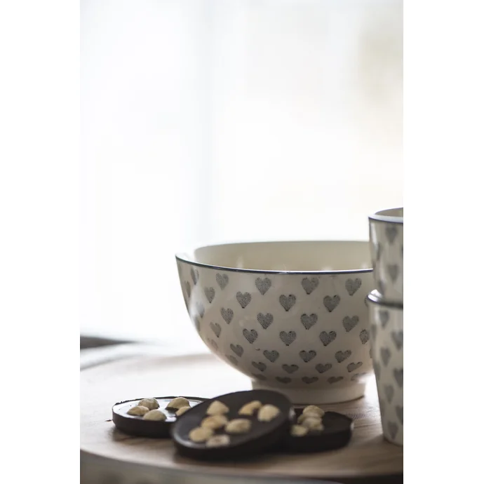 Ib Laursen / Keramická miska Grey Heart