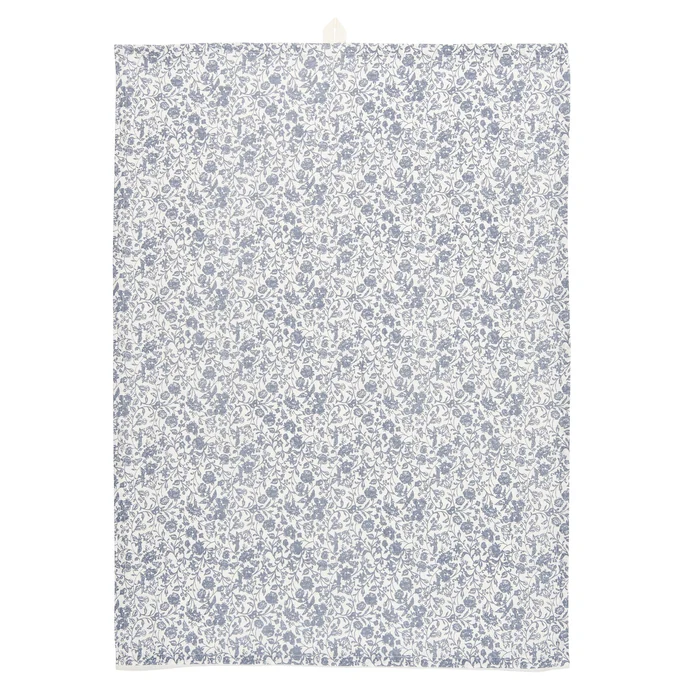 IB LAURSEN / Utěrka Dorothea Dusty Blue Flower 50 x 70 cm