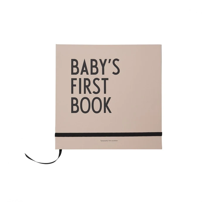 DESIGN LETTERS / Denník bábätka Baby's First Book - Nude