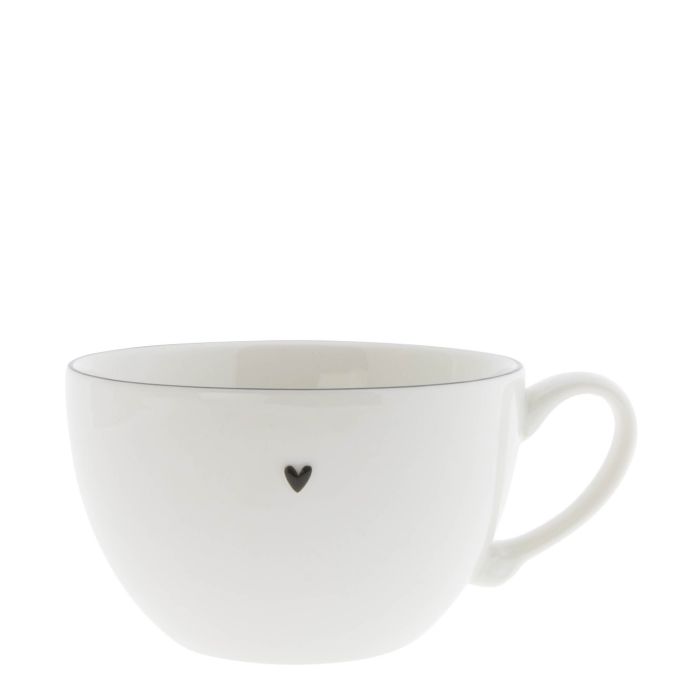Bastion Collections / Miska na polévku s uchem White Black Edge 450 ml