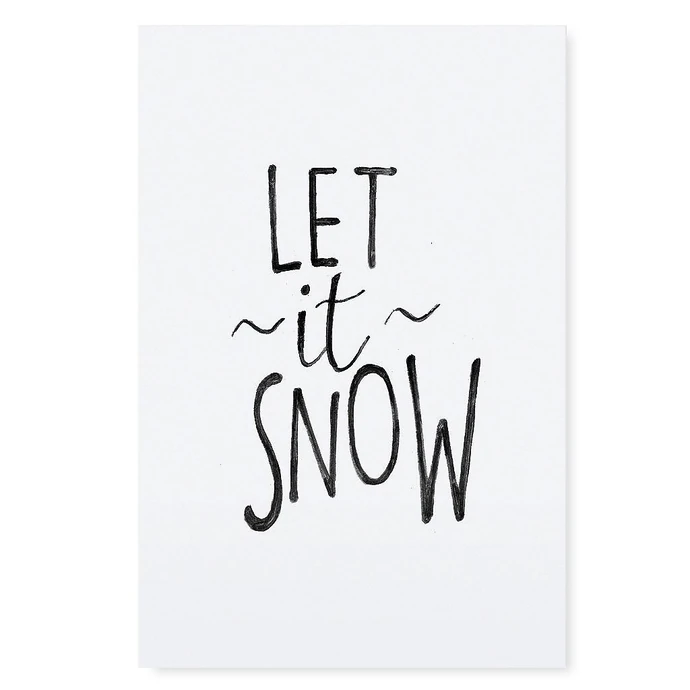 TAFELGUT / Plakát Let it Snow 30x42 cm