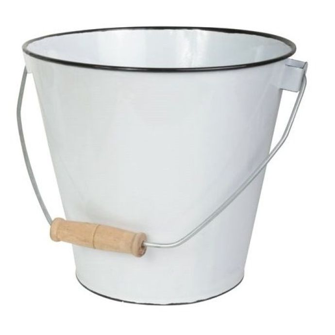 IB LAURSEN / Smaltovaný kyblík small white 5,5 l