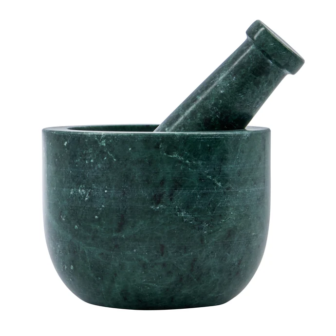 House Doctor / Mramorový hmoždíř Arb Dark Green