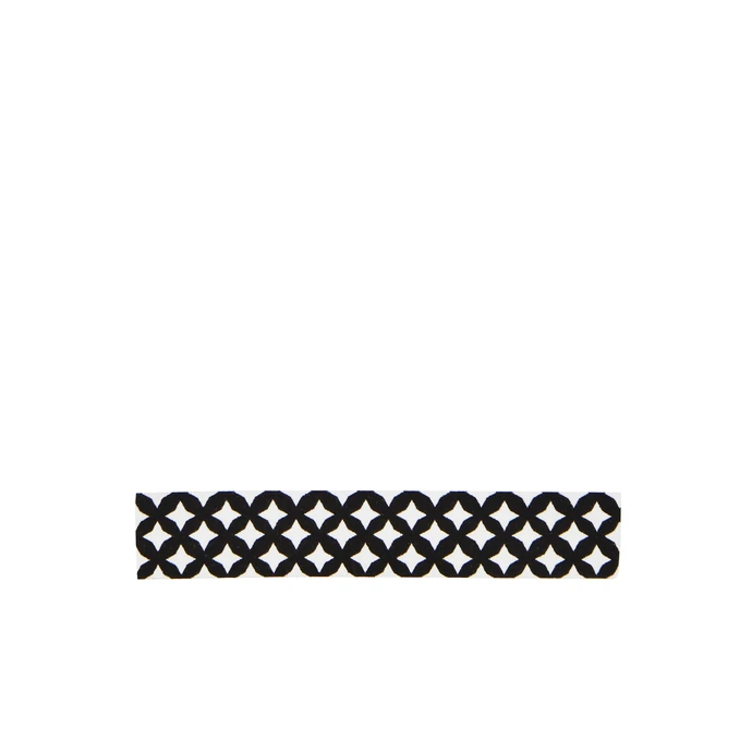 MADAM STOLTZ / Dizajnová samolepiaca páska Patter star black/white