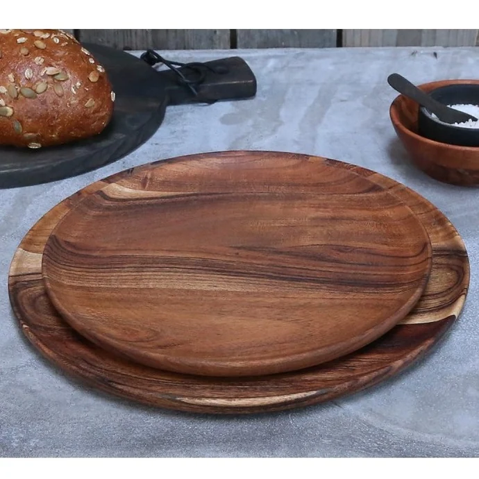 Chic Antique / Servírovací talíř Laon Accacia Wood 30 cm