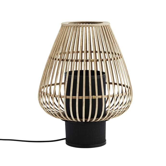 MADAM STOLTZ / Stolní lampa Bamboo Natural/Black