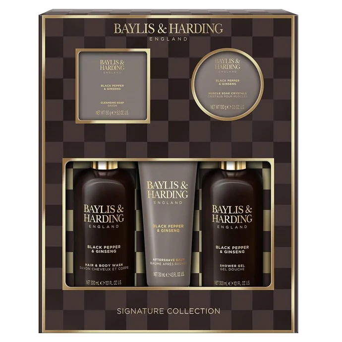 Baylis & Harding / Pánska sada telovej kozmetiky Black Pepper & Ginseng