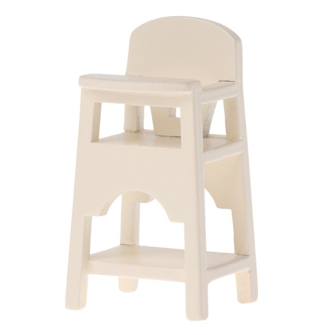 Maileg / Jedálenská stolička pre zvieratká Maileg Micro Off White