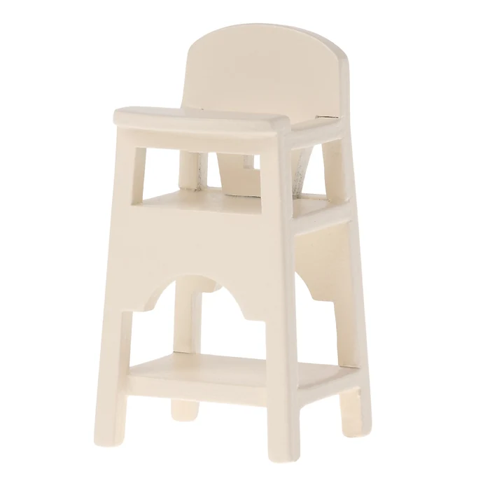 Maileg / Jídelní židlička pro zvířátka Maileg Micro Off White