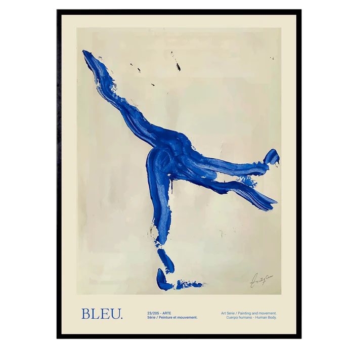 THE POSTER CLUB / Autorský plagát Bleu by Lucrecia Rey Caro 50 x 70 cm