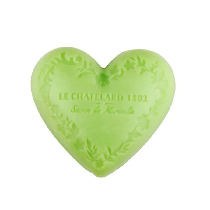LE CHATELARD / Marseillské mydlo Heart - oliva a lipový kvet 100g