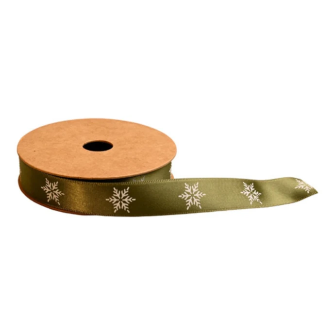 Det Gamle Apotek / Dekorativní stuha Light Green/ Snowflake – 5 m