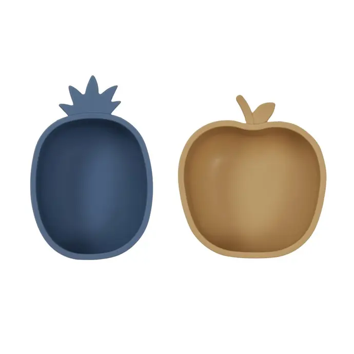 OYOY / Silikonová mistička Yummy Pineapple / Apple