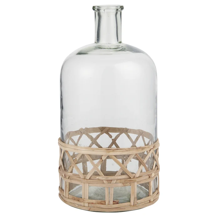Ib Laursen / Sklenená váza Bamboo Braid
