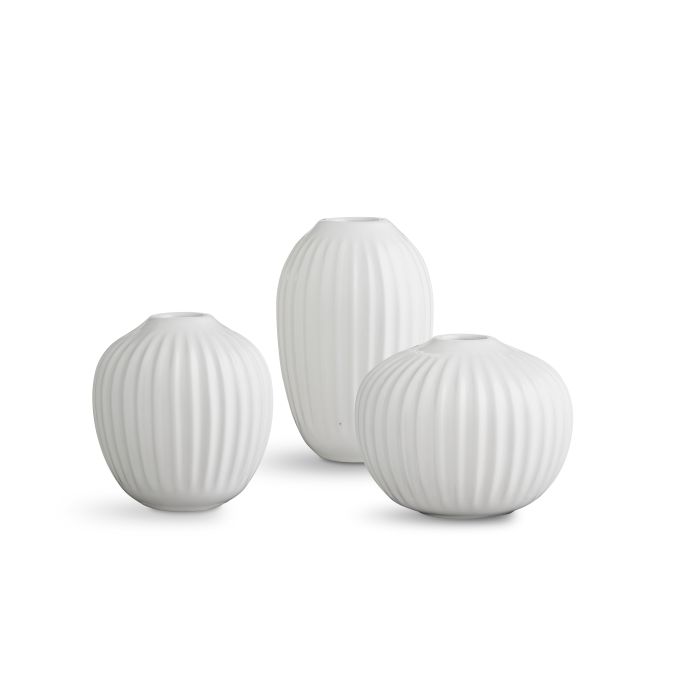 KÄHLER / Darčekové balenie miniváz Hammershøi White - set 3 ks