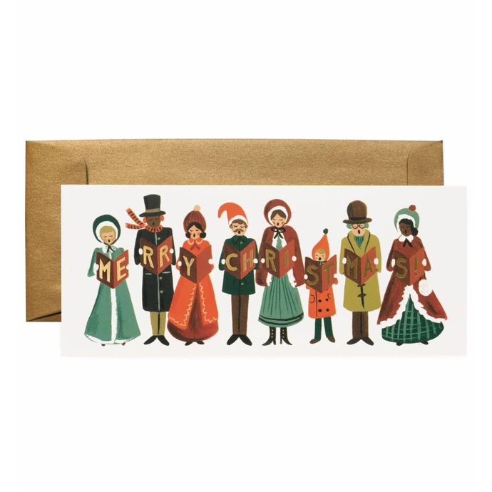 Rifle Paper Co. / Vánoční přání s obálkou Carolers