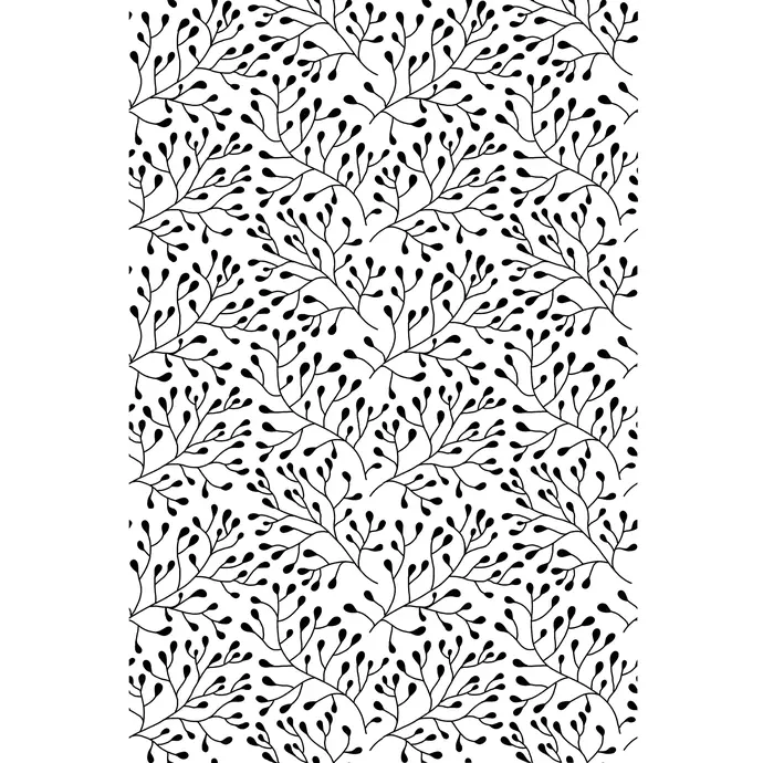 TAFELGUT / Baliaci papier Black Flower - 2 listy