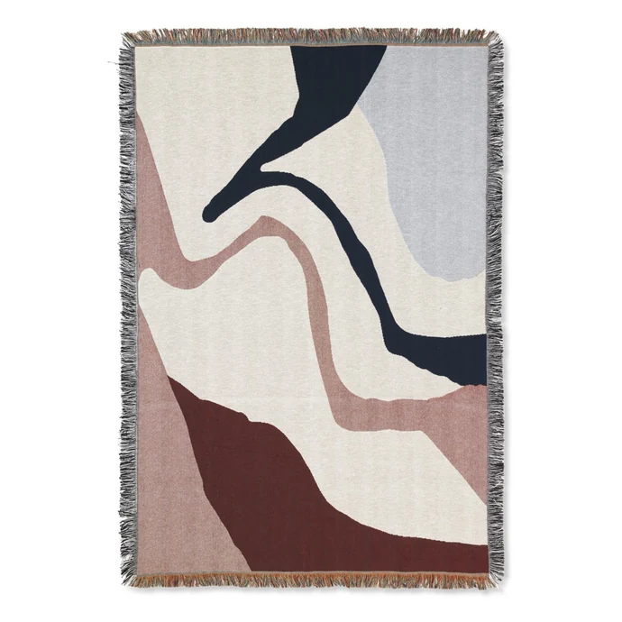 ferm LIVING / Bavlněný přehoz Vista Tapestry Blanket 120 x 170 cm
