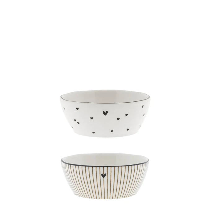 Bastion Collections / Keramická mistička Hearts/Stripes 80 ml