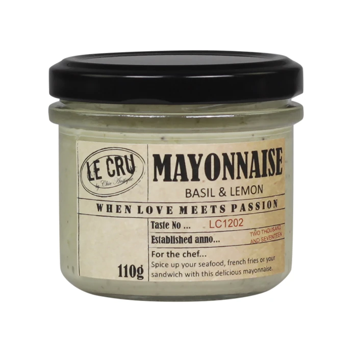 LE CRU Delicacies / Citronová majonéza s bazalkou 110gr