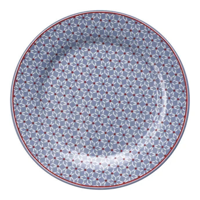 GREEN GATE / Porcelánový talíř Juno Dusty Blue 20,5 cm