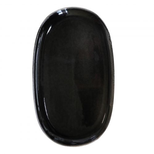 Chic Antique / Servírovací kameninový talíř Calais Black 25 cm