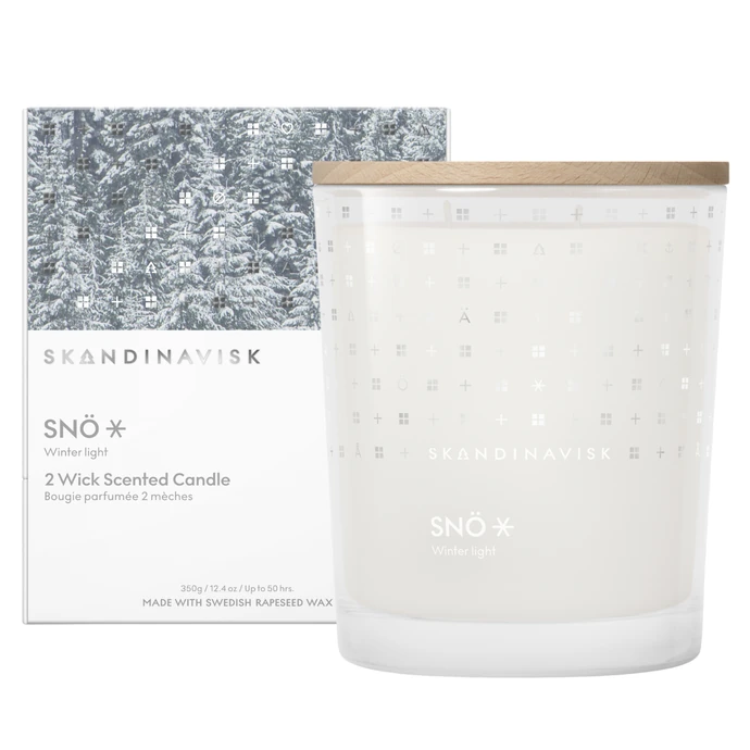 SKANDINAVISK / Vonná svíčka ve skle SNÖ (sníh) 350 g