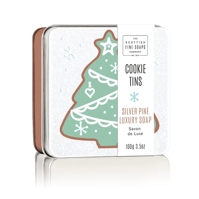 SCOTTISH FINE SOAPS / Vianočné mydlo v krabičke Silver Pine