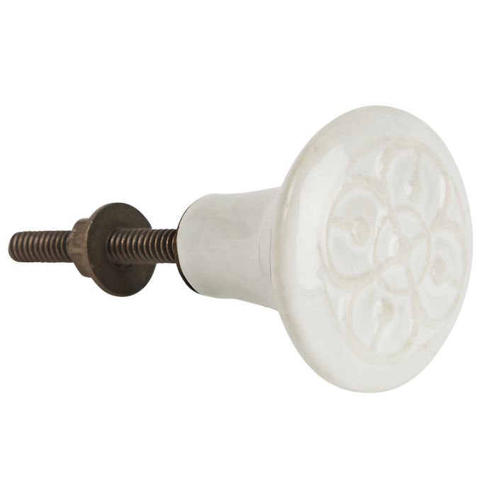 IB LAURSEN / Keramická úchytka White knob