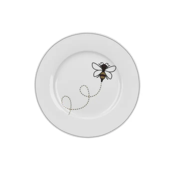 Krasilnikoff / Porcelánový dezertný tanier Bee 20 cm