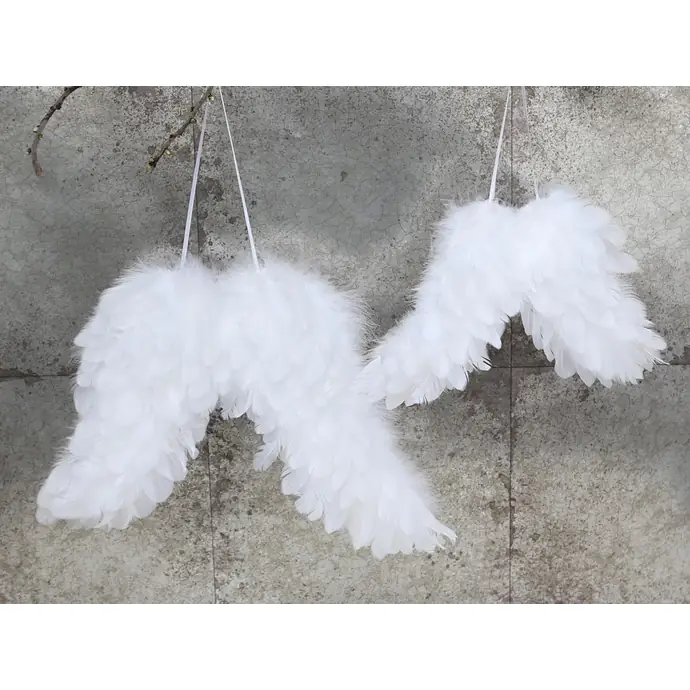 Chic Antique / Anjelské krídla white - väčšie 26cm