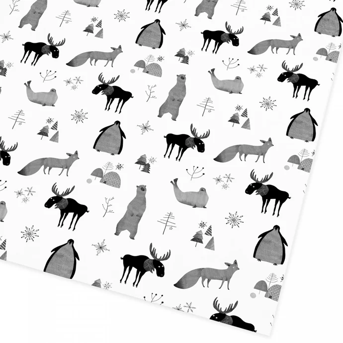 Ohh Deer / Baliaci papier Christmas Animals 50x70 cm