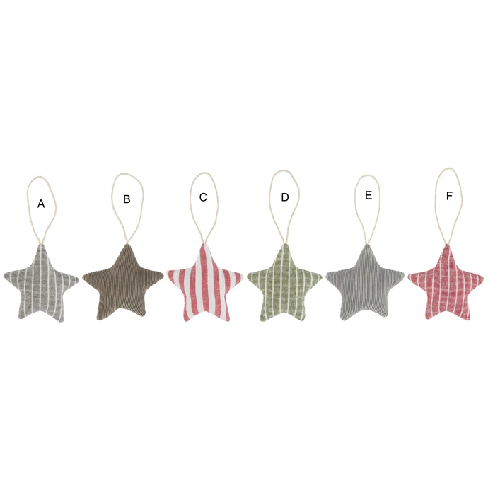 Ib Laursen / Vianočná textilná ozdoba Textile Christmas Star