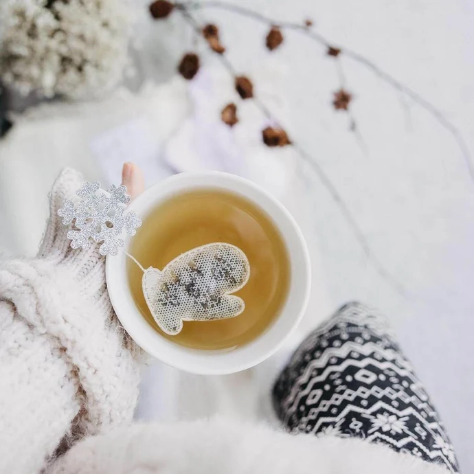 TEA HERITAGE / Čaj rooibos s červeným pomerančem Snowflakes 5 ks